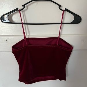 Velvet Burgundy Tank Top